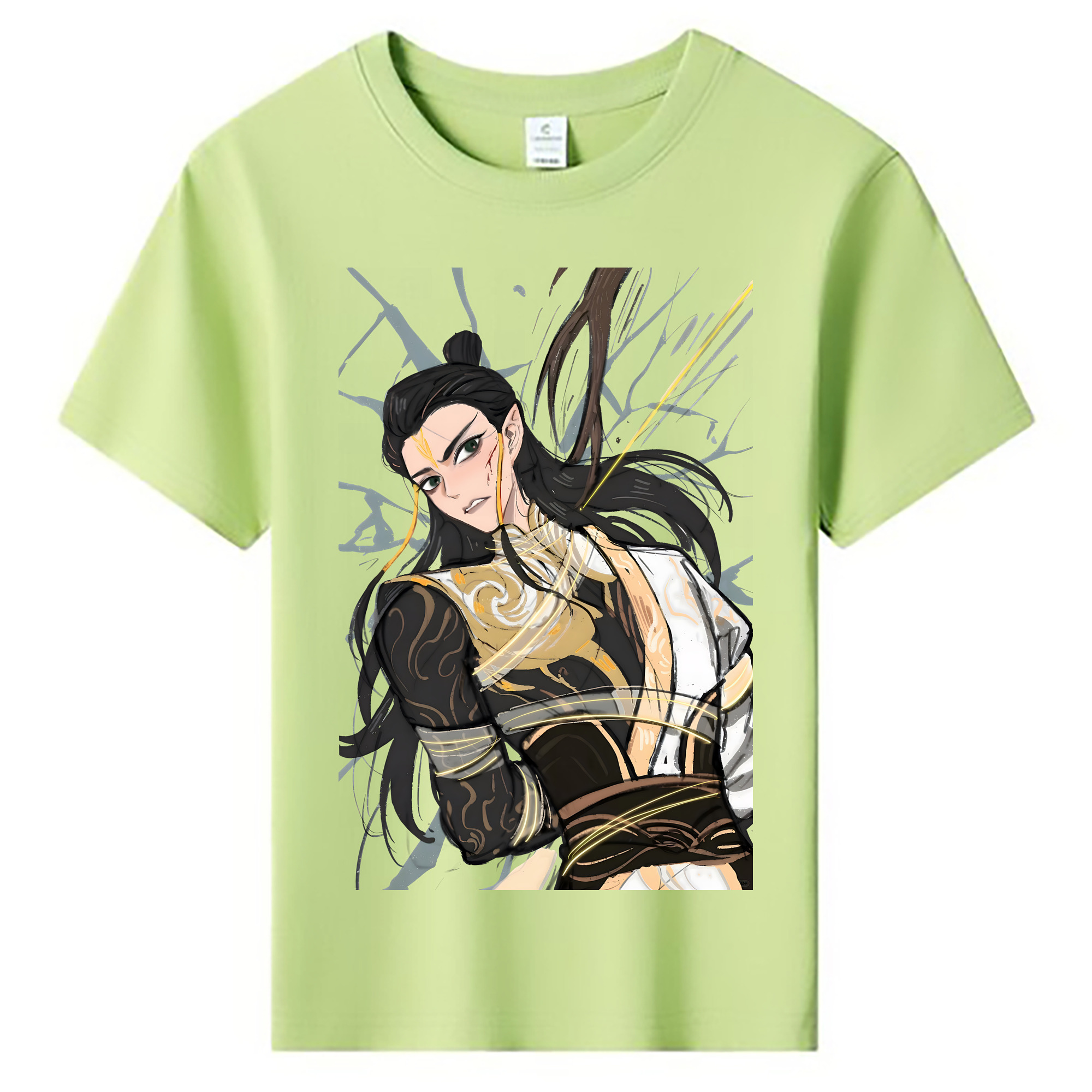 （画像用） Ne Zha 2 ナタ 魔童の大暴れ 綿100％キッズTシャツ（フロントプリント）